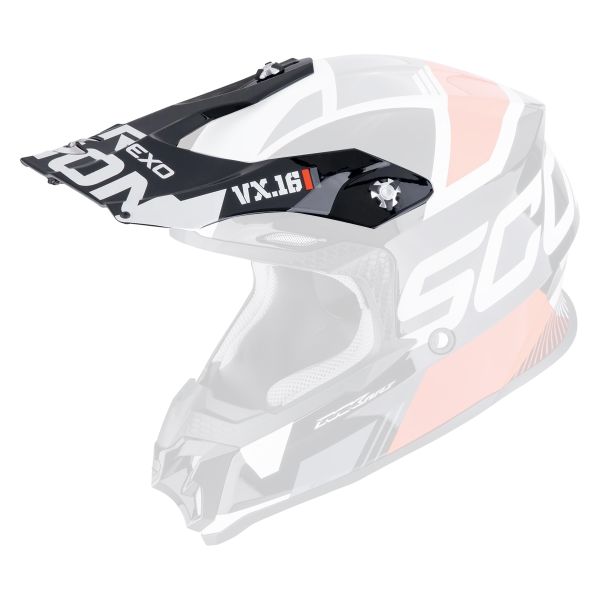 Piezas sueltas casco Scorpion VX-16 Peak - VX-16 Evo Air Anal�gico Negro Rojo