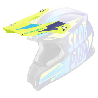 Piezas sueltas casco Scorpion VX-16 Peak - VX-16 Evo Air Slanter Azul mate Amarillo ne�n