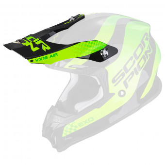 Piezas sueltas casco Scorpion VX-16 pico - VX-16 Evo Air Soul Negro Verde Piezas sueltas casco Scorpion VX-16 pico - VX-16 Evo Air Soul Negro Verde