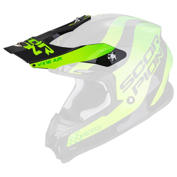 Piezas sueltas casco Scorpion VX-16 pico - VX-16 Evo Air Soul Negro Verde