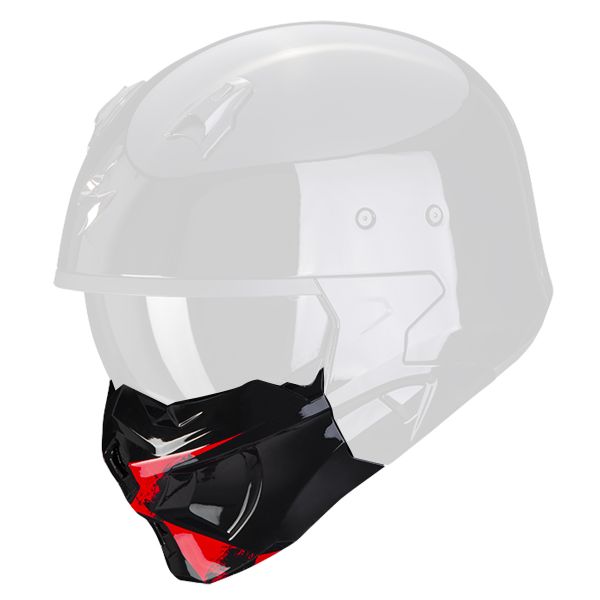 Piezas sueltas casco Scorpion Mscara Covert-X Tanker Negro Rojo