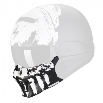 Piezas sueltas casco Scorpion Máscara Exo Combat Evo Marauder Negro Mate Blanco Piezas sueltas casco Scorpion Máscara Exo Combat Evo Marauder Negro Mate Blanco