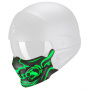 Piezas sueltas casco Scorpion Exo Combat Evo Samurai Negro Mate Mscara Verde