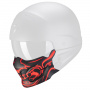 Piezas sueltas casco Scorpion Exo Combat Evo Samurai Negro Mate Mscara Roja