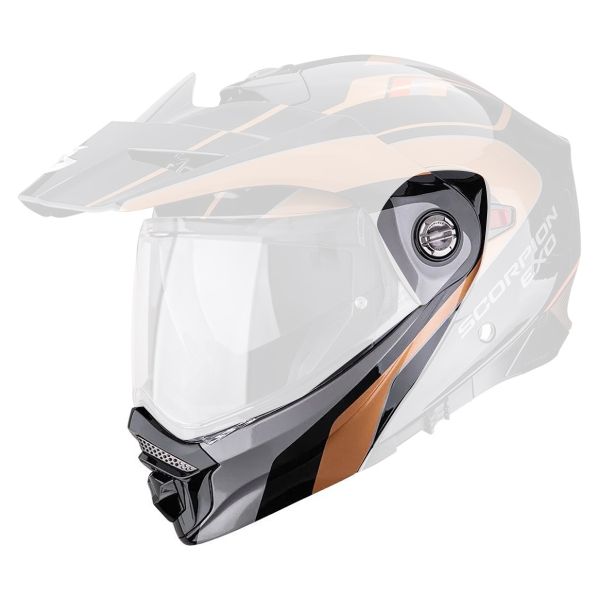 Piezas sueltas casco Scorpion Barboquejo ADX-2 Kamps Negro Cobre
