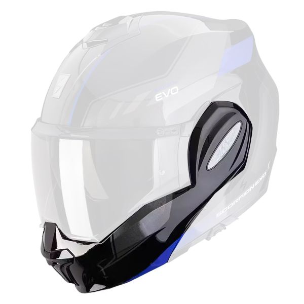 Piezas sueltas casco Scorpion Barboquejo Exo Tech Evo Socius Negro Azul