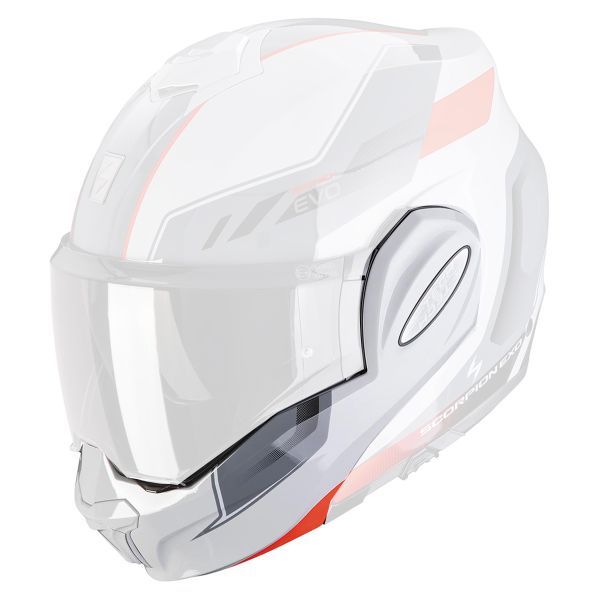 Piezas sueltas casco Scorpion Barboquejo Exo Tech Evo Socius Gris Rojo