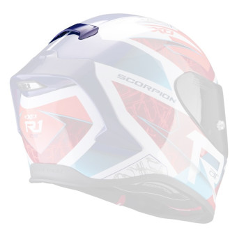 Piezas sueltas casco Scorpion Ventilaci�n Arriere Exo R1 Air Infini Blanco Azul Rojo