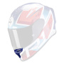 Piezas sueltas casco Scorpion Mentonera Ventilaci�n Exo R1 Air Infini Blanco Azul Rojo