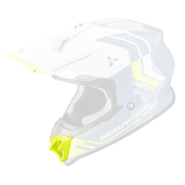 Piezas sueltas casco Scorpion Mentonera Ventilaci�n VX-16 Evo Air Amarillo Ne�n