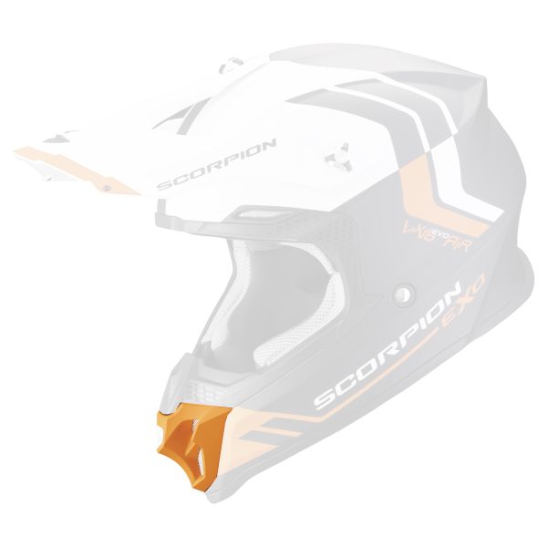 Piezas sueltas casco Scorpion VX-16 Evo Air Ventilador de mentonera naranja