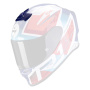 Piezas sueltas casco Scorpion Ventilation Superieure Exo R1 Air Infini Blanco Azul Rojo