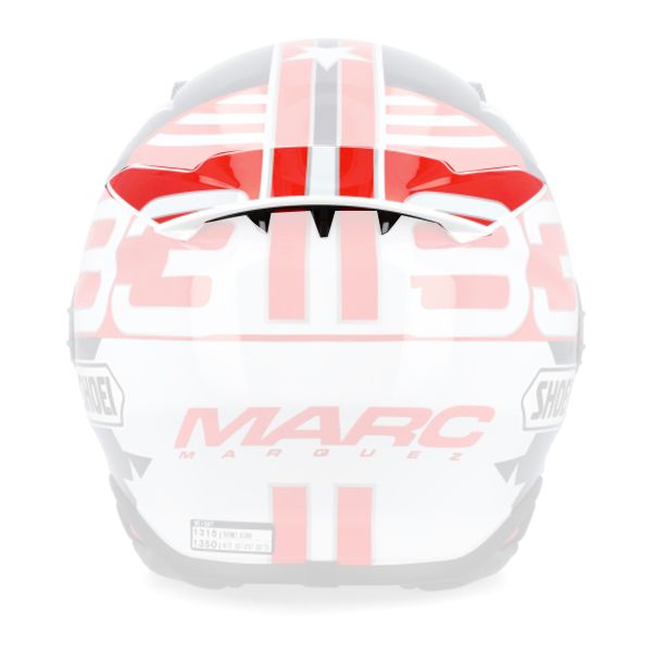 Piezas sueltas casco Shoei Ventilaci�n trasera NXR2 Marquez American Spirit TC-10