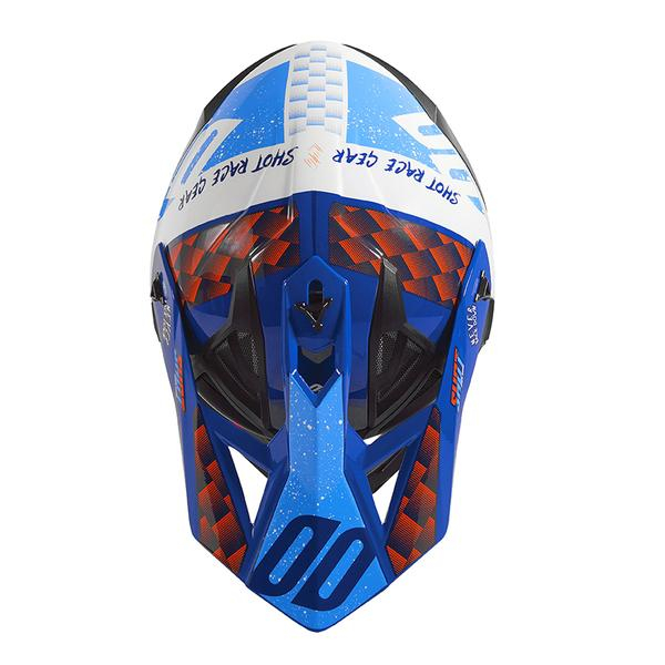 Piezas sueltas casco SHOT Gorra Lite Rush azul naranja brillante