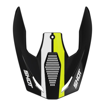 Piezas sueltas casco SHOT Race Iron amarillo neón brillante pico Piezas sueltas casco SHOT Race Iron amarillo neón brillante pico