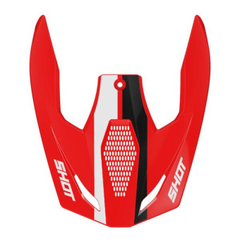 Piezas sueltas casco SHOT Race Iron rojo pico brillante
