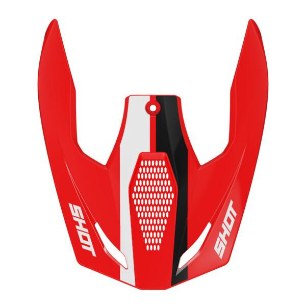 Piezas sueltas casco SHOT Race Iron rojo pico brillante
