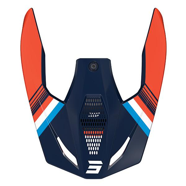 Piezas sueltas casco SHOT Race Tracer naranja nen pico brillante