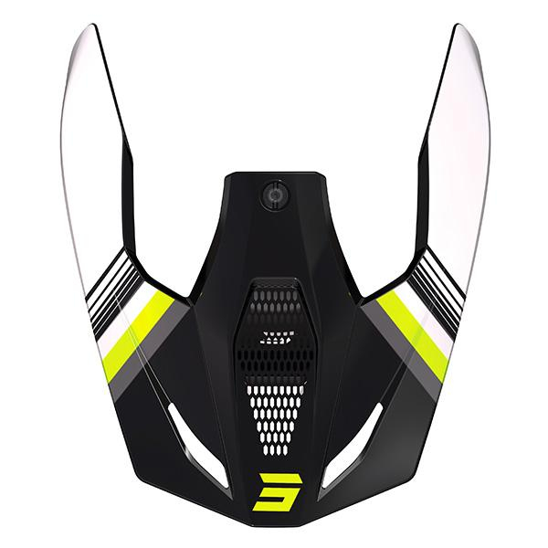 Piezas sueltas casco SHOT Race Tracer amarillo nen pico brillante