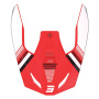 Piezas sueltas casco SHOT Race Tracer rojo pico brillante