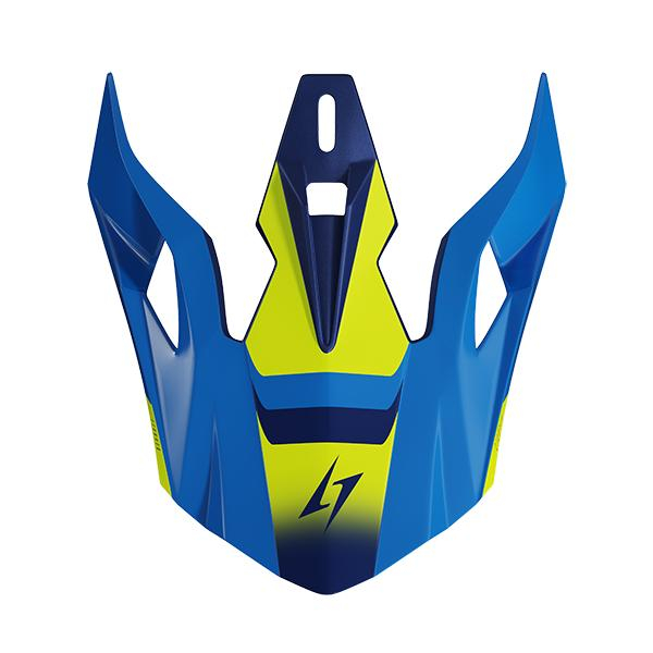 Piezas sueltas casco Stormer Dust Madness azul ne�n amarillo pico brillante