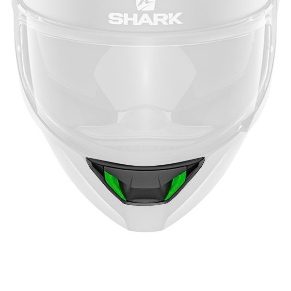 Piezas sueltas casco Shark Ventilaci�n Mentonera Skwal 1 Led Verde