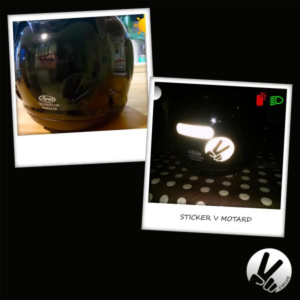 VFLUO Adhesivo Reflectante V Negro