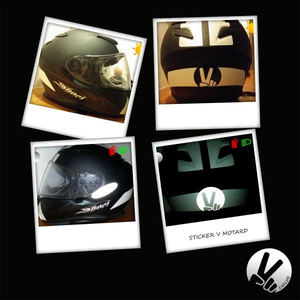 VFLUO Adhesivo Reflectante V Negro