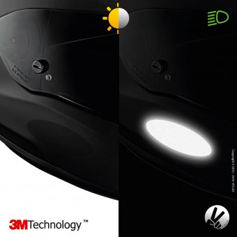 VFLUO Cintas Reflectantes Negras Ovales