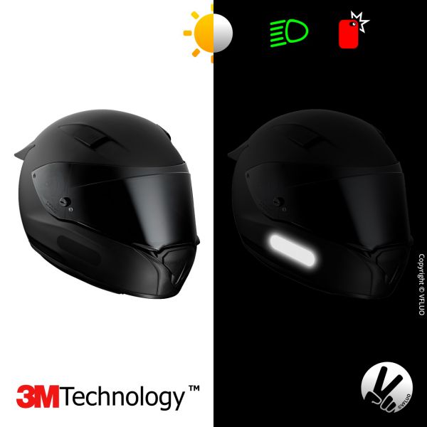 VFLUO Cintas Reflectantes Negras Standard