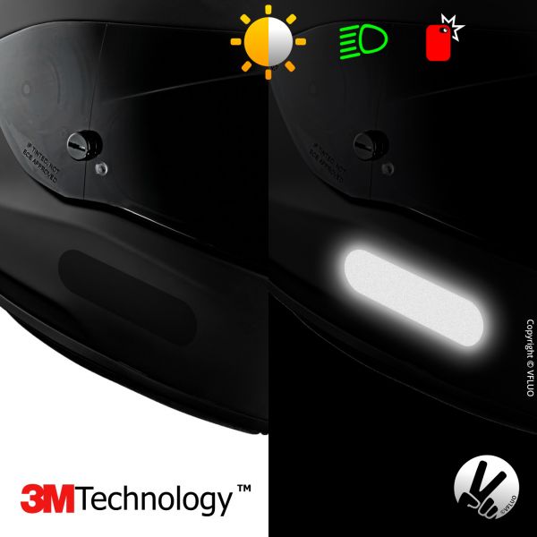 VFLUO Cintas Reflectantes Negras Standard