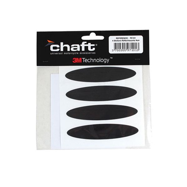 Cintas reflectantes casco Chaft Pegatinas Reflectantes Negras