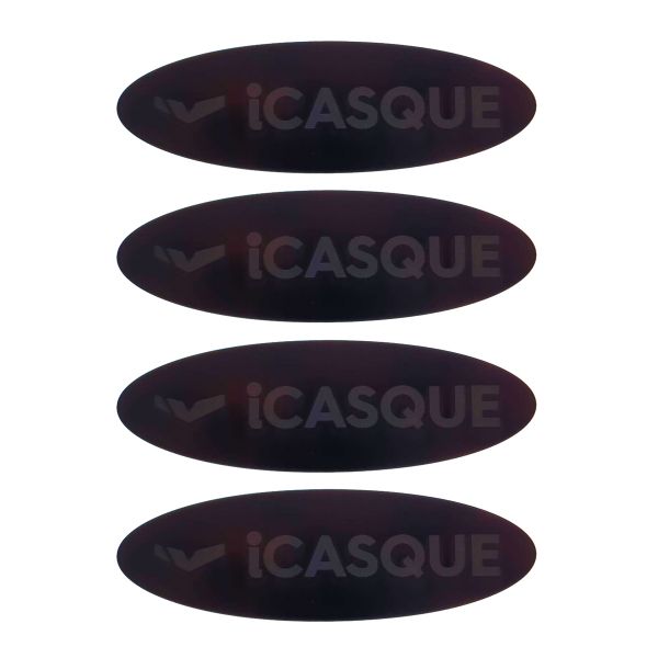 ICON Airflite Rubatone + Adhesivos Reflectantes iCasque Negros