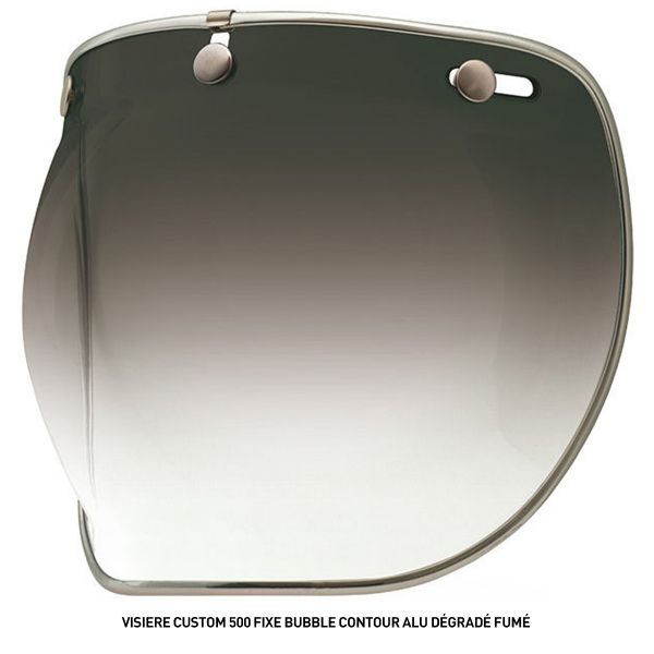 Bell Pantalla Custom 500 fija Bubble Contorno Aluminio