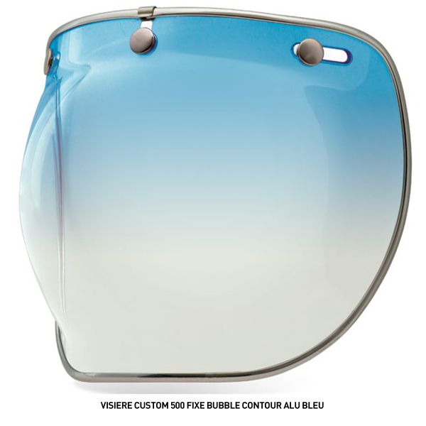 Bell Pantalla Custom 500 fija Bubble Contorno Aluminio