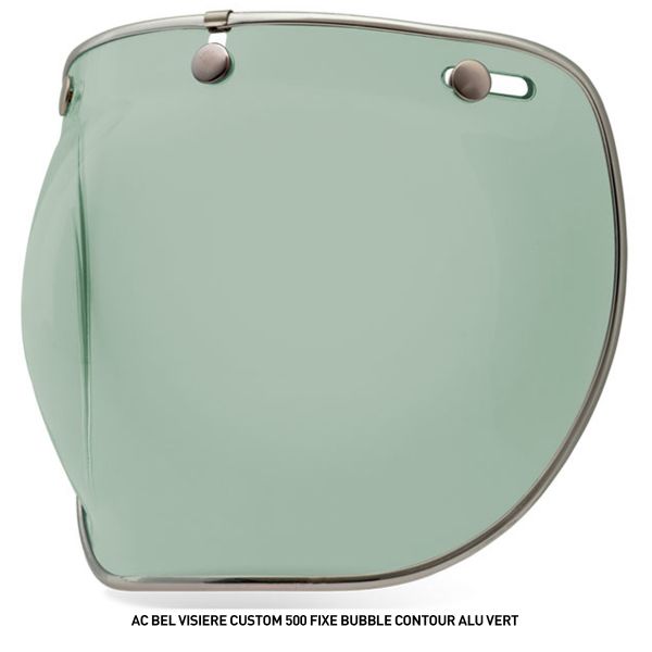 Bell Pantalla Custom 500 fija Bubble Contorno Aluminio
