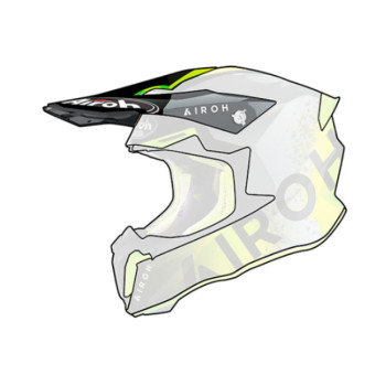 Piezas sueltas casco Airoh Visera Twist 2.0 Bit Yellow Piezas sueltas casco Airoh Visera Twist 2.0 Bit Yellow