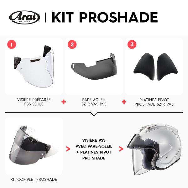 Arai Kit Parasol Con Visera Solar Integrada SZ-R Vas