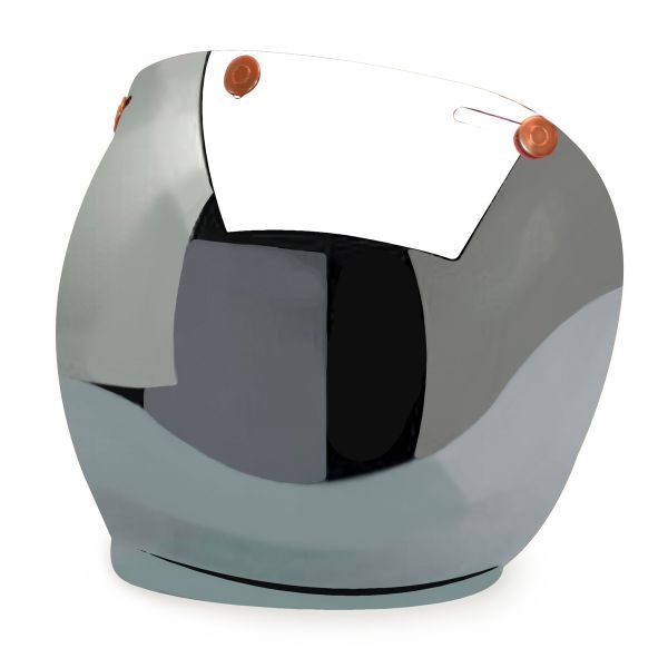 Visera HEDON Visera Bubble Mirror Snaps Cobre Rojo