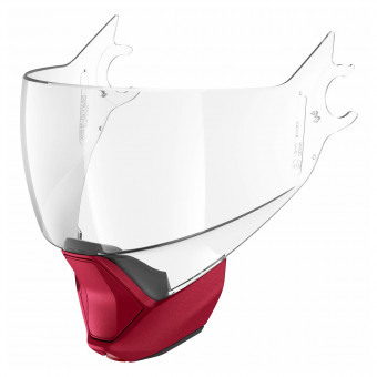 Visera Shark Visera Evojet Dual Blank Mat RAR + Mentonera