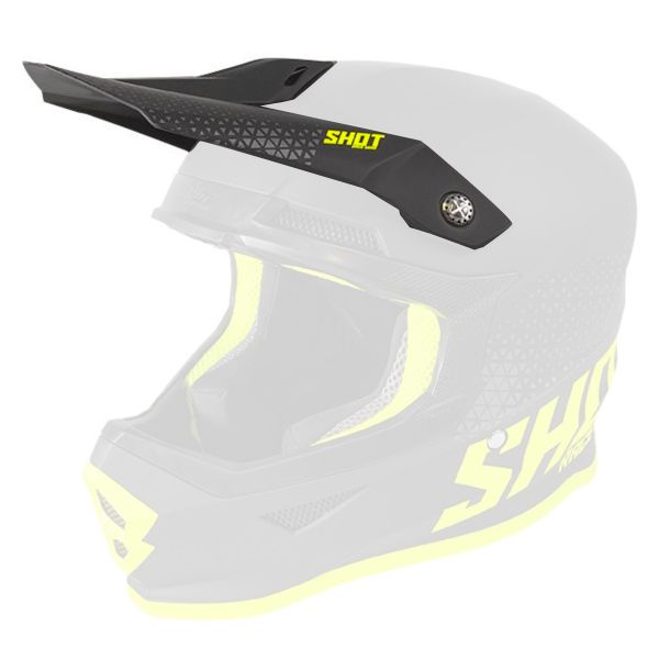 Visera SHOT Visera Furious Raw Black Neon Yellow Matt