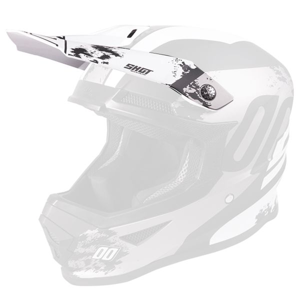 Visera SHOT Visera Furious Shadow Black White Kid