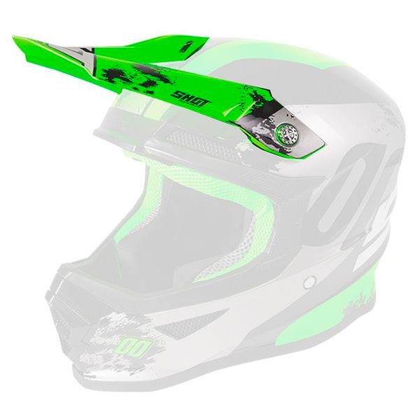 Visera SHOT Visera Furious Shadow Neon Green Kid