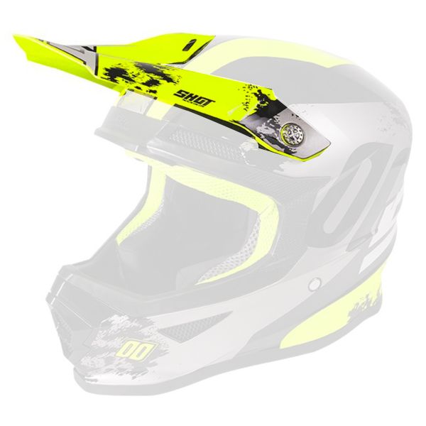 Visera SHOT Visera Furious Shadow Neon Yellow Kid