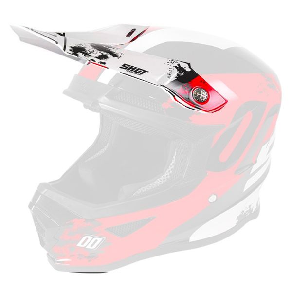 Visera SHOT Visera Furious Shadow Red White