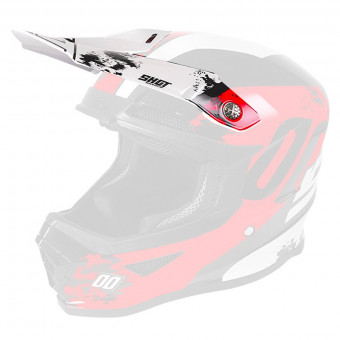 Visera SHOT Visera Furious Shadow Red White Kid
