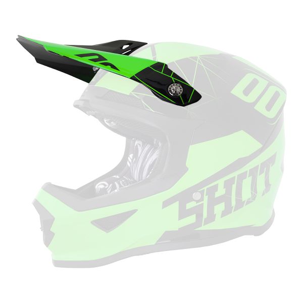 Visera SHOT Visera Furious Spectre Neon Verde