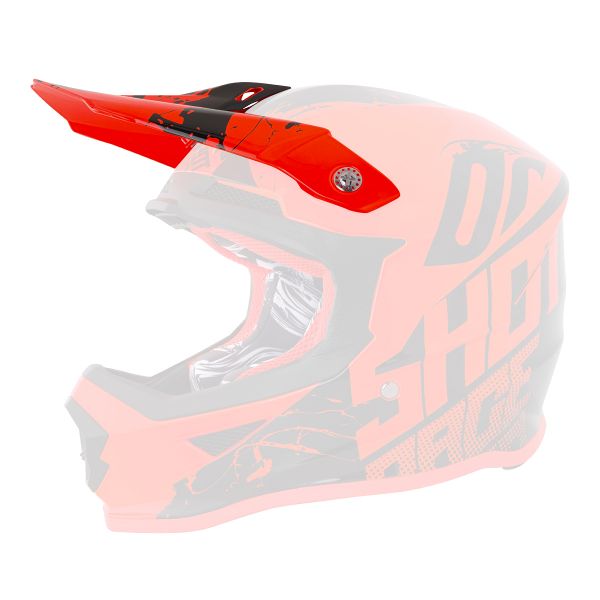 Visera SHOT Visera Furious Venom Neon Naranja