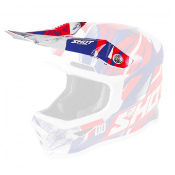 Visera SHOT Visera Furious Ventury Blue Red Visera SHOT Visera Furious Ventury Blue Red