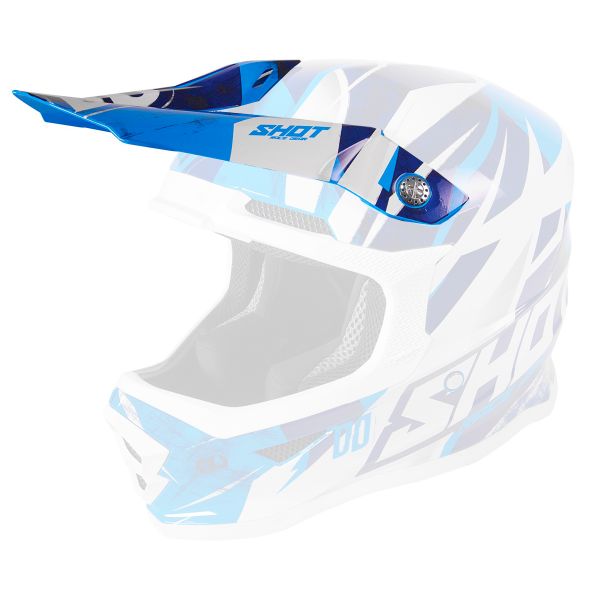 Visera SHOT Visera Furious Ventury Cyan Dark Blue White